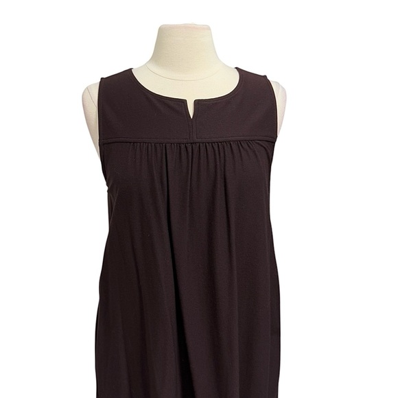 Eileen Fisher Lightweight Washable Stretch Crepe Clove Tunic Top Size Medium NWT - Picture 6 of 13